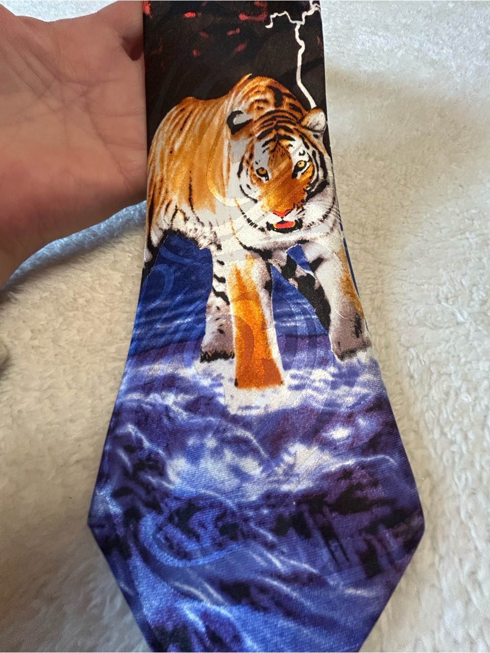 🎁3 for $30 - Tiger Print Necktie